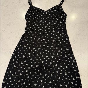 Hollister Black and White Floral Mini Dress